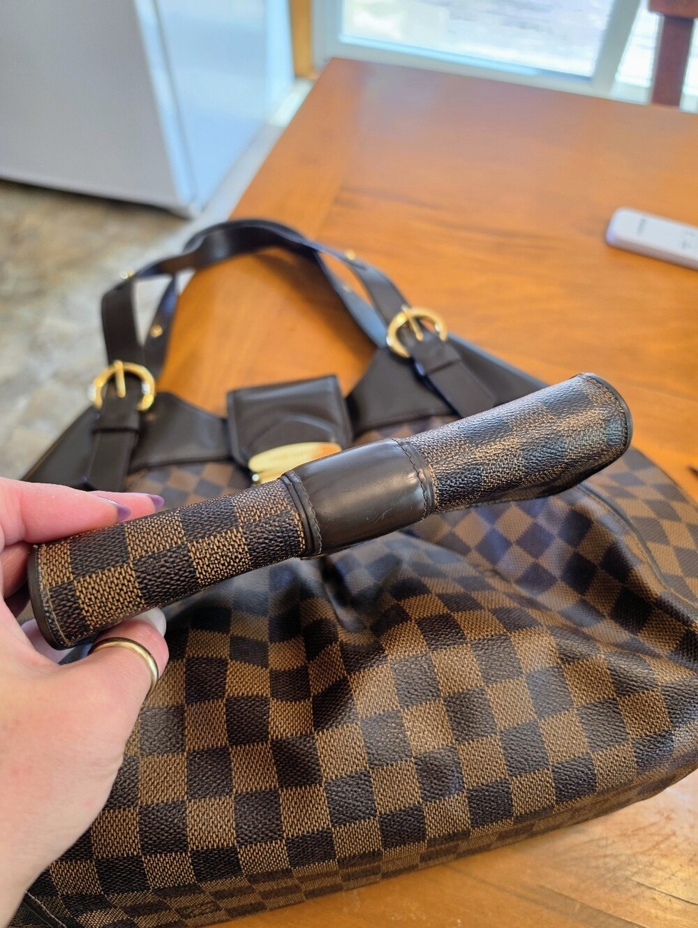 Louis Vuitton Damier Sistina GM Shoulder Bag with Matching Wallet - Picture 11 of 15